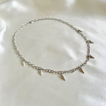 NYHET! Silver cone halsband